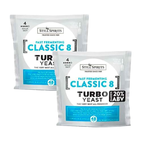 Levadura para destilados Classic 8 Turbo 180g - Pack 2 unidades (2x180g)
