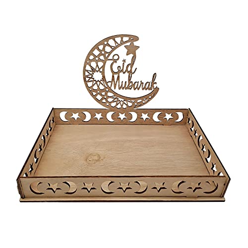 Eid Mubarak-Tablett, Moon Star Dessert-Tablett Cover