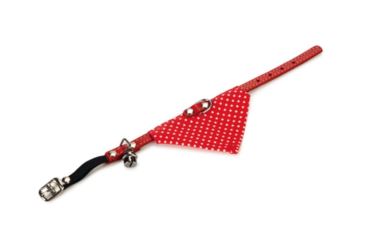 Beeztees Kedi Boyun Tasması, Zilli, Kırmızı, 24-29cm