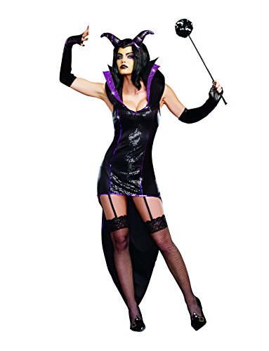 Dreamgirl Women's Queen Of Darkness, Black, Medium