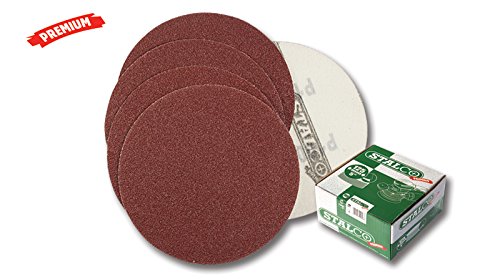 50 ganchos de disco & Loop 125 mm disco de lija 24, 36, 40, 60, 80, 100, 120, 150, 180, 220, 240 Grit Velcro en la parte posterior