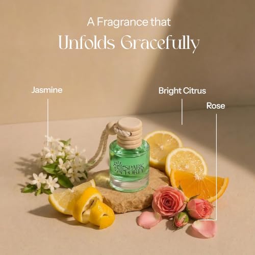 Image of Jasmine Car Air Freshener Hanging | Car Perfume, 8 ml