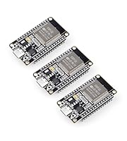 ELEGOO ESP32 Entwicklungsboard USB-C, 2.4GHz Dual Modus WiFi+Bluetooth Dual Core Mikrocontroller für Arduino IDE, Unterstützung AP/STA/AP+STA, CP2102 Chip, 3 Stück