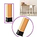 SpzcdZa 1 inch x1 inch Rubber Square Feet Furniture Table Chair Leg Foot Cover Caps Chair Leg Floor Protectors, Wood Floor Protector 1