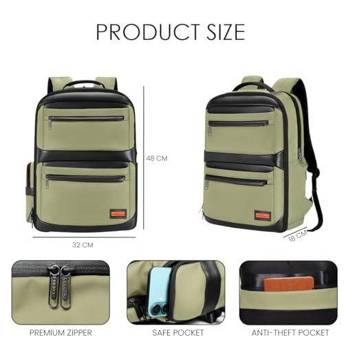 Image of Nordia Laptop Backpack - Sleek & Waterproof, Multi-Compartment Design, and Padded Straps for Work, School & Commute