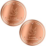 99.99% Pure Copper Cleaning Tray, 0.6mm 2-Piece Birdbath Copper Tray, equipped with a three-point support to ensure physically safe cleaning of water, for year-round use, outdoor birdbaths and bowls