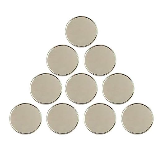 PINMEI Golf Ball Marker Blank Golf Markers Suit for Custom Printing, Pack of 10 (25mm)
