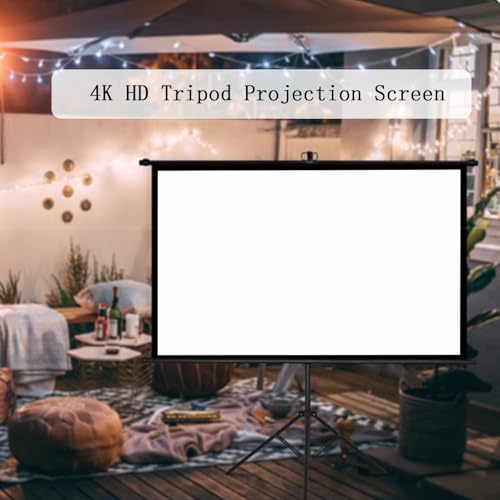 Pantalla para proyector 72 pulgadas 4:3 con trípode ajustable miniatura 2