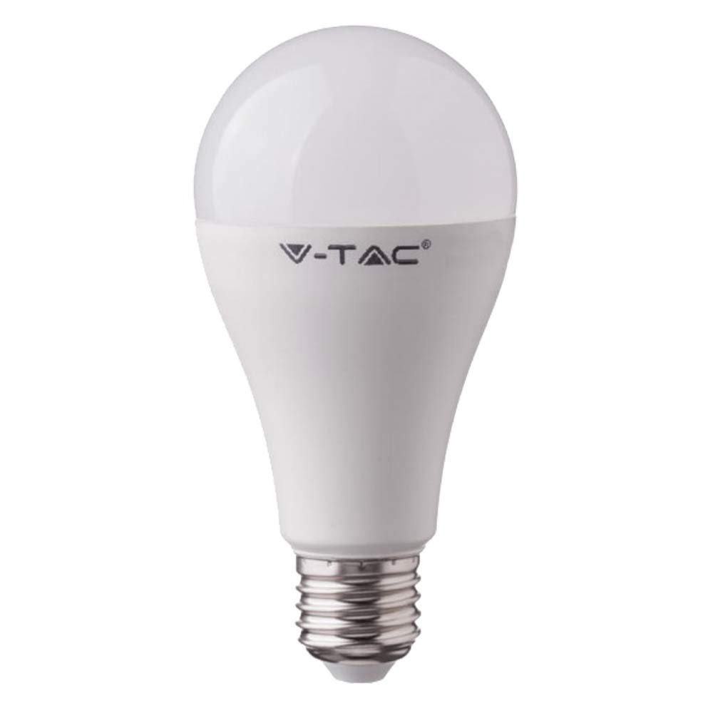 V-Tac Rgb + 2700K-6400K 15W A65 Smart Wifi Led Bulb, And Multicolored, Dimmable, Auto On/Off, Compatible With Alexa And Google Home, No Hub Required, E27 Standard Edison Screw Base, Vt-5117