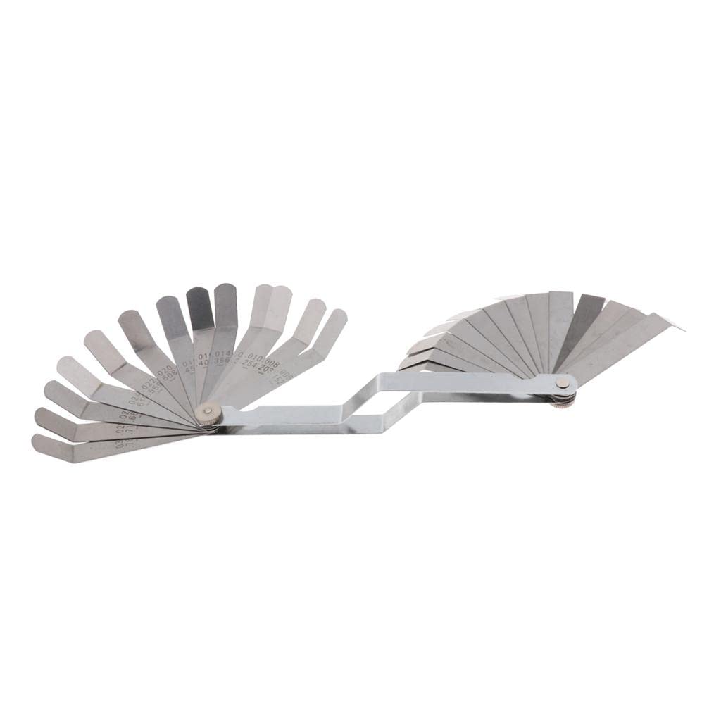 5 set di 26 lame offset piegate spessimetro metrico in pollici con doppia marcatura