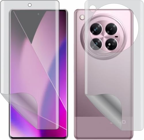 Image of Front & Back Screen Guard Compatible With Infinix Zero 40 5G, Front TPU Edge to Edge HydroGel TPU Screen Protector & Back Matte Back Skin Combo, Not a Tempered Glass