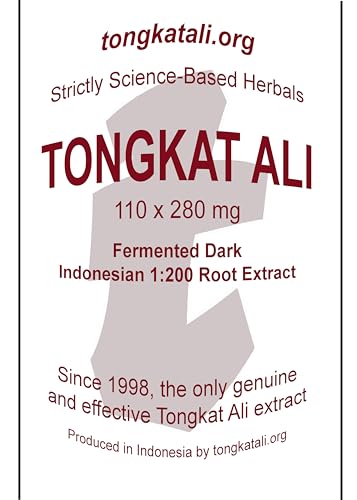 Sumatra Pasak Bumi Tongkat Ali Fermented Micronized Grade A 1:200 Root Extract, 100 x 280mg