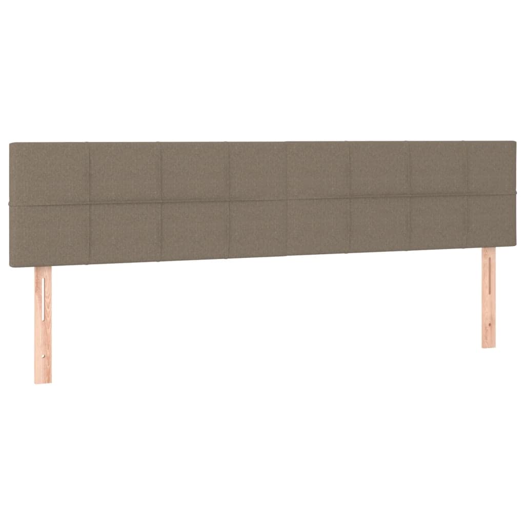 vidaXL Testiera a LED Tortora 160x5x78/88 cm in Tessuto