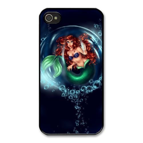 Fashion image DIY for iPhone 4 4s Cell Phone Case Black ariel Best Gift Choice For Christmas DSY9807501