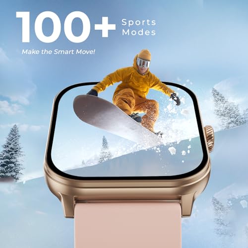 Image of beatXP Nexus 1.78 inch Super AMOLED Display Bluetooth Calling Smart Watch, Metal Body, Rotary Crown, 368*448PX, 1000 Nits, 60Hz Refresh Rate, 100+ Sports Modes, 24 /7 Health Tracking, IP68(Champagne Gold)