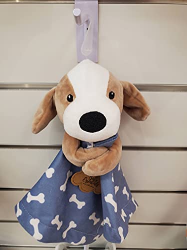 Image of Minky Animal Snuggler Lovey Blanket for Kids, Babies, Boys, Girls, Gender Neutral Security Blanket with Stuffed Animal