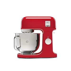 Kenwood KMX750AR Impastatrice Planetaria Kitchen Machine kMix, Robot da Cucina Mixer, 1000 W, 5 Litri, Acciaio, Plastica, Rosso