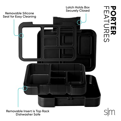 Simple Modern Marvel Spider-Man Bento Lunch Box For Kids | Bpa Free, Leakproof, Dishwasher Safe | Lunch Container For Girls, Boys, Toddlers | Porter Collection | 5 Compartments | Spidey Kid #TOP2