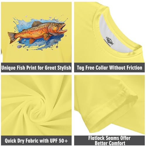 Image of Palmyth Boys Fishing Shirt Short Sleeve UPF 50+ Youth Performance T-Shirt