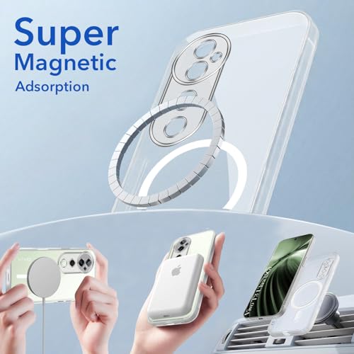 Image of Jkobi Lifetime Anti-Yellow MagSafe Compatible Clear Back Cover Case for Vivo T3 Ultra (Sleek Hard Crystal | Shockproof and Camera Protection)