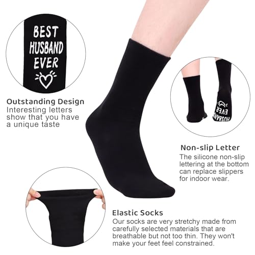 Funny Socks for Men, Fashion Dad Socks - Non-slip, Christmas, Birthday Present for Boyfriend, Husband - Image 4