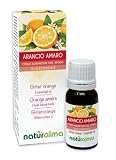 Arancio amaro (Citrus aurantium var. amara) scorze dei frutti (pericarpo) Naturalma - 10 ml - Olio Essenziale Puro e Naturale al 100% - Aroma per alimenti - Vegano e Prodotto in Italia