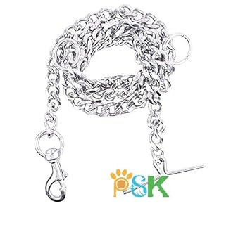 PSK PET MART Dog Chain Silver Grind No. 12 ( L- 60 in.) for Very Small Puppy