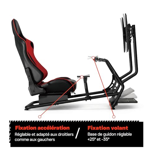 Simulateur de cockpit de siège de course VDD ajustable avec support - 6