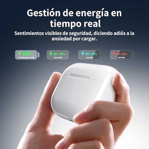 Estuche de carga inalámbrica para Airpods 3 de 600 mAh con botón de emparejamiento Bluetooth 6