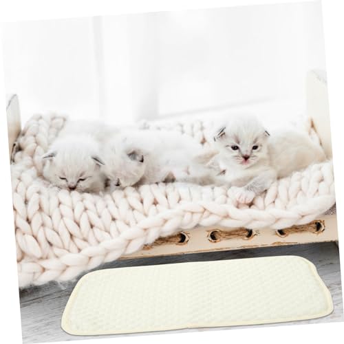 COLLBATH Sommer Kühlmatte Für Haustiere Aus Atmungsaktivem Eisfaserstoff Kleine Kühlunterlage Für Hunde Kaninchen Und Hamster Vielseitig Für Zuhause Und Reisen