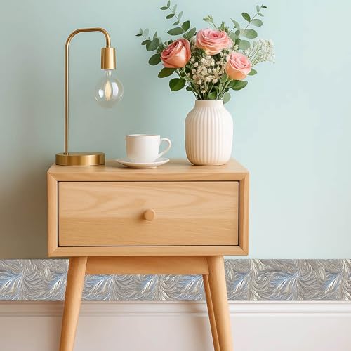 IVN Wallpaper Border Peel and Stick Wall Feather Texture 4x196 Inch by IVN - Used condition - Image 2