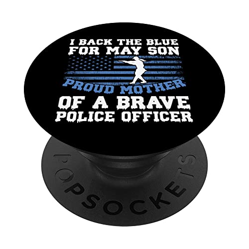 I Back The Blue For My Son American, Policías, Esposas Policía PopSockets PopGrip Intercambiable