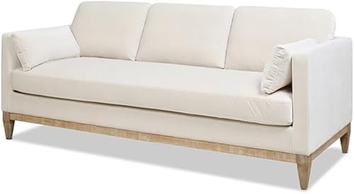 Miniatura 8 de Pemberly Row Sofá moderno de granja de 84 pulgadas en acabado beige francés