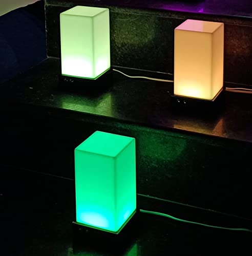 Telepathy Crystal – Long Distance Lamp Wi-Fi Lights Changing Colors on Touch | Fathers Day Gifts for Grandpa Dad (Set of 3)