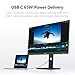 INNOCN 27 Inch 4K Monitor Computer UHD 3840 x 2160 LCD IPS Display, HDR400, USB Type C DP HDMI PC Monitor, 1.07B+ Colors, Built-in Speakers, Pivot/Height Adjustable Stand, Black