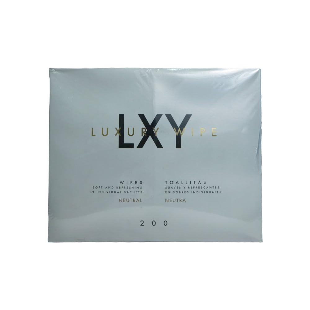 Toallitas LXY Neutra | Fabricadas en tejido sin tejer | Superficie suave microperforada, no se rompen y no dejan residuos | Pack de 200 unidades