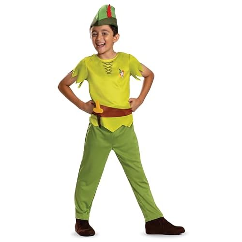 DISGUISE 144709l-eu-6 Disfraz de Peter Pan, para niños, cheurón, multicolor