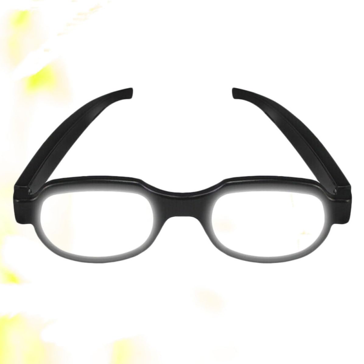 Gafas Diseño Novedoso y Ligero Negras LED Luminosas de Plástico Carga USB Recargable Color Aleatorio para Fiestas y Fotos en Casa