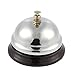 Juvale 4 Pack Mini Call Bell for Front Desk, Hotel Service, Kitchen Counter, Restaurants (Silver, 2.5x2 in)