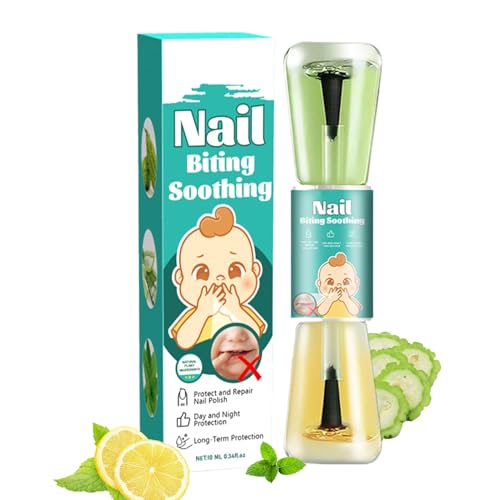 Esmalte Anti Morderse Uñas | Deja De Morderte Las Uñas Para Niños,Cuidado De Uñas Con Sabor Amargo Seguro, Herramientas Naturales Para Bebés Niños Pequeños