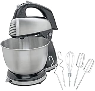 Hamilton Beach Classic Stand and Hand Mixer, 4 Quarts, 6 Speeds with QuickBurst