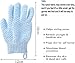 Shower Back Massager Body Scrubber -1 Pair Exfoliating Dual Texture Bath Gloves and 3 Pcs Super Soft Silicone Facial Cleansing Brush for Shower, Spa, Massage and Body Scrubs, Dead Skin Cell Remover