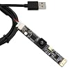 30fps USB Camera 8MP 3D Printer Camera 64 Degree No Distortion Lens USB 2.0 Lightburn with Microphone PC Computer for PC Plug and Play for for Windows Linux Android Mac OS