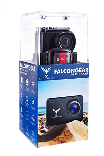 Best Seller FalconGear F1 Action Camera with True Sight 4k/30fps,14MP, EIS, LCD Touch Display, 40m Waterproof Housing, Remote Control, WiFi, APP Functionality and Full Accessories - Black Best Seller FalconGear F1 Action Camera with True Sight 4k/30fps,14MP, EIS, LCD Touch Display, 40m Waterproof Housing, Remote Control, WiFi, APP Functionality and Full Accessories - Black