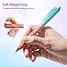 WRITECH Gel Pens Bold Point: 1.0mm Black Ink Retractable 4ct Smooth Writing with Aesthetic Gradient Color Barrel for Journaling Note Taking Silent Click No Smear Nebula Pen Set