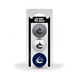 Team Golf NHL Vancouver Canucks 3 Golf Ball Pack Regulation Size Golf Balls, 3 Pack, Full Color Durable Team Imprint
