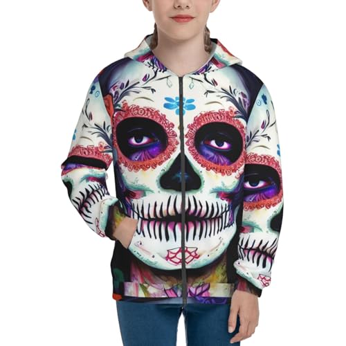 Travel Stamp5 Kid Hoodies Boys Zip Up Sweatshirts Girls Pullover with Pocket3