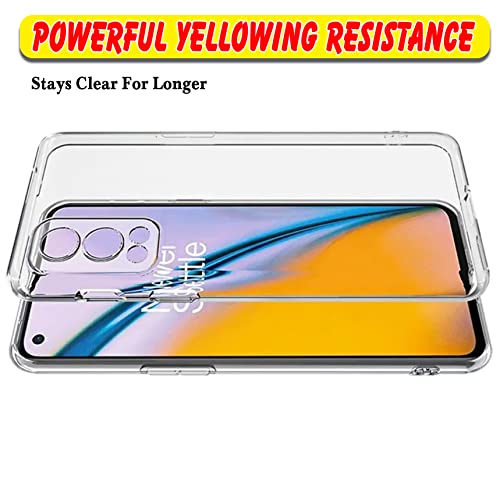 Image of Crystal Clear Back Case for OnePlus Nord2 5G | Raised Bumps for Camera & Screen Protection | Clear Soft Silicone Back Case Cover for OnePlus Nord2 5G (TPU | Transparent)