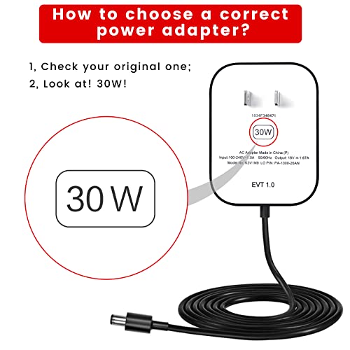 30W Power Adapter Cord Replacement For Echo Show 15, Echo, 53 OFF