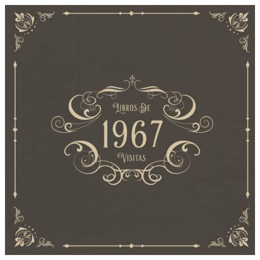 1967 Libros de Visitas: Libros de visitas para fiestas de cumpleaños de estilo vintage para que la familia y los amigos inserten saludos y mensajes | 100 páginas